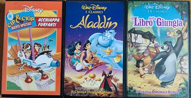Lotto di 3 VHS originali di classici di Walt Disne