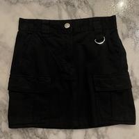 Gonna nera cargo Bershka