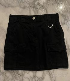 Gonna nera cargo Bershka