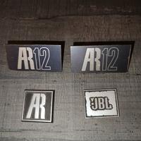 loghi casse acustiche AR12 AR e JBL