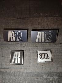 loghi casse acustiche AR12 AR e JBL