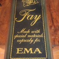 tavola pubblicitaria vintage Fay