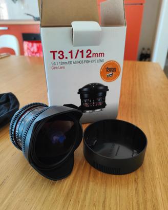 Obiettivo Samyang Fish-eye 12mm t/3.1 per Sony A