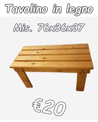 Tavolino in legno 