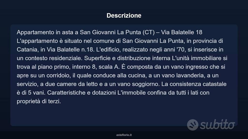 Appartamento – San Giovanni la Punta, Balatelle, Trappeto - Vista 3