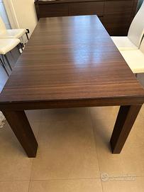 Tavolo da pranzo Poliform e sei sedie Cattelan