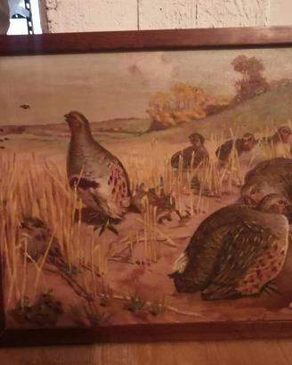 Quadro Uccelli in natura 42 x 52  olio su tela