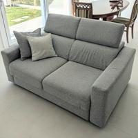 Poltronesofà divano Libolla 2 posti relax grigio