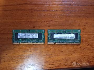 2x Samsung 512MB PC2-5300 RAM