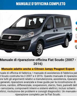 manuale officina Fiat scudo Citroën jumpy expert
