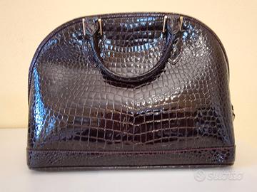 Borsa Stefano Serapian in pelle di rettile