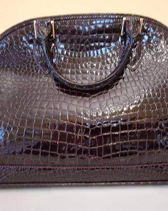 Borsa Stefano Serapian in pelle di rettile