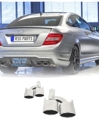TERMINALI SCARICO MERCEDES CLASSE C W204 07-14 LOO