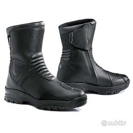 STIVALE PELLE MOTO TOURING FORMA NERO IMPERMEABILE