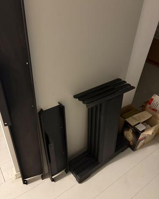 Scrivania grigia 80x180 con angolo da 80x80