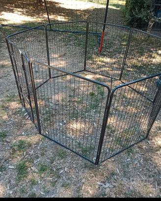 Recinto temporaneo per cani