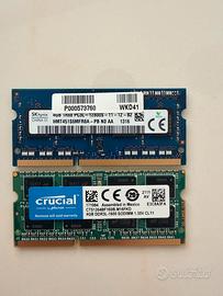RAM Notebook 8GB 2x4GB DDR3L 1600MHz