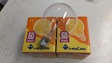 2 LAMPADINE GLOBO D95 INCANDESCENZA 