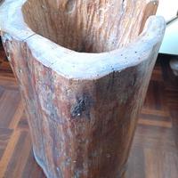 Portaombrelli in legno di olmo