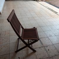 4 SEDIE IN LEGNO Teak 