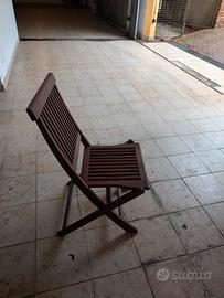 4 SEDIE IN LEGNO Teak 