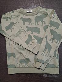 Felpa verde militare Moncler