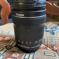 Obbietivo Canon 18-135+ anello adattatore ommlite