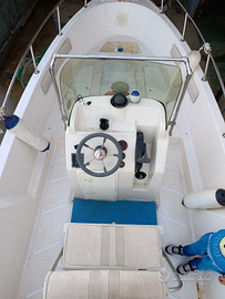 Barca open 6,50mt con motore fuoribordo 75cv