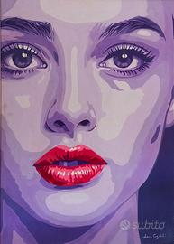 Dipinto moderno acrilico su tela.  Dim. 50 x 70