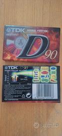 audiocassette TDK D90 vergini sigillate