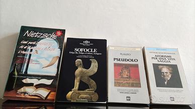 4 libri Nietzsche Sofocle Plauto Schopenhauer