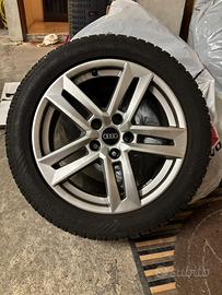Cerchi originali Audi A4 e gomme da neve 225/50/17