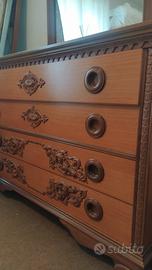 Cassettiera e specchio Vintage