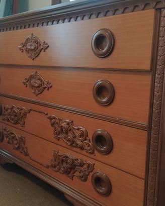 Cassettiera e specchio Vintage