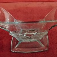 Alzata centro tavola in cristallo