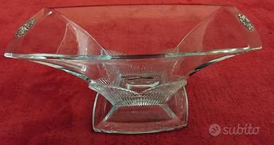 Alzata centro tavola in cristallo