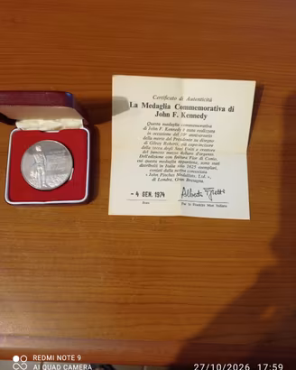 Medaglia commemorativa J.F. Kennedy