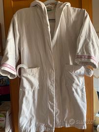 accappatoio in spugna bianca Benetton