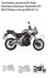 Scarico moto OMOLOGATO KAWASAKI 650