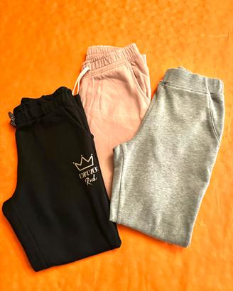 Set 3 Pantaloni Tuta/joggers Bambina - 10 anni