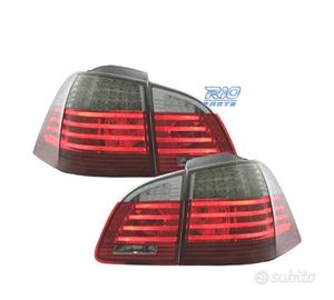 FANALI BMW E61 03-07 LIGHT BAR ROSSO AFFUMICATO