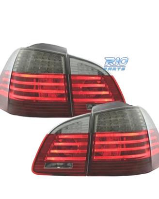 FANALI BMW E61 03-07 LIGHT BAR ROSSO AFFUMICATO