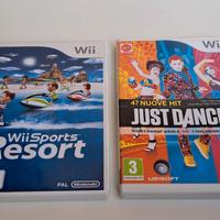 Wii Sport Resort + Just Dance 2014 Giochi Original
