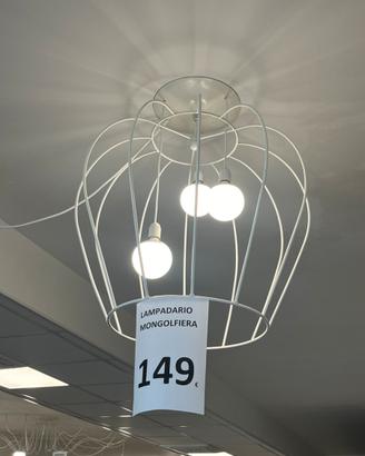 Lampadario Mongolfiera