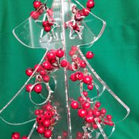 2 alberi di natale plexiglass