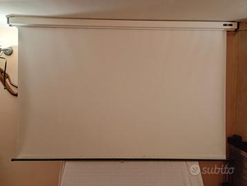 Schermo videoproiettore sopra