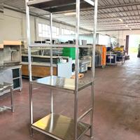 scaffalatura inox da cucina usata