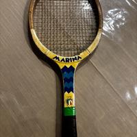 Racchetta tennis vintage in legno marina maxima