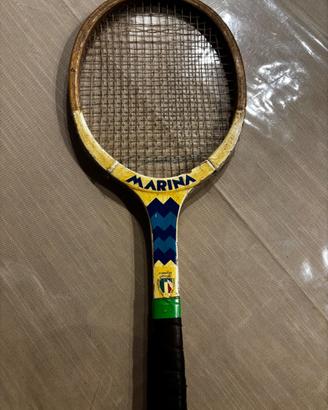 Racchetta tennis vintage in legno marina maxima