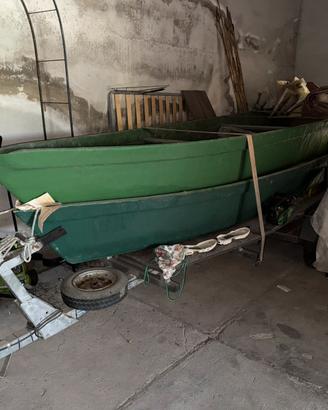 Carrello e barche da posta caccia